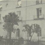 Parte exterior del colegio de San Agustín destruida durante los sucesos de mayo de 1931